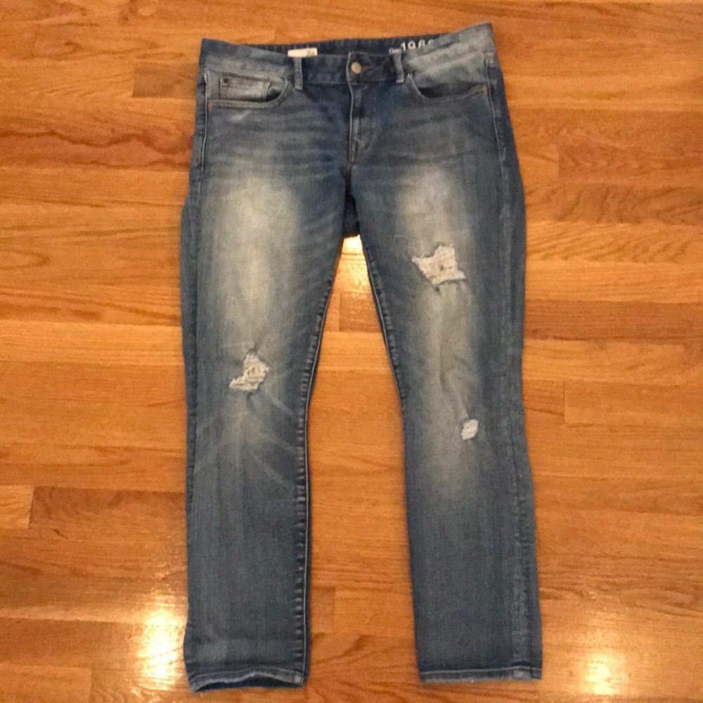 GAP Distressed Slim Boyfriend Fit